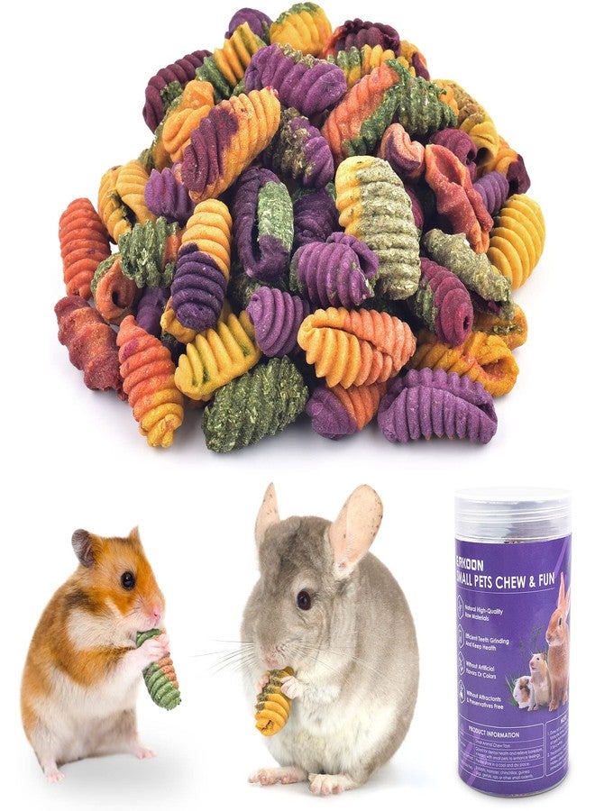 ERKOON Chinchilla Treats, Chew Toys for Teeth for Rabbit Guinea Pig Gerbil Rat Dwarf Hamster(Small Size) - Image 1